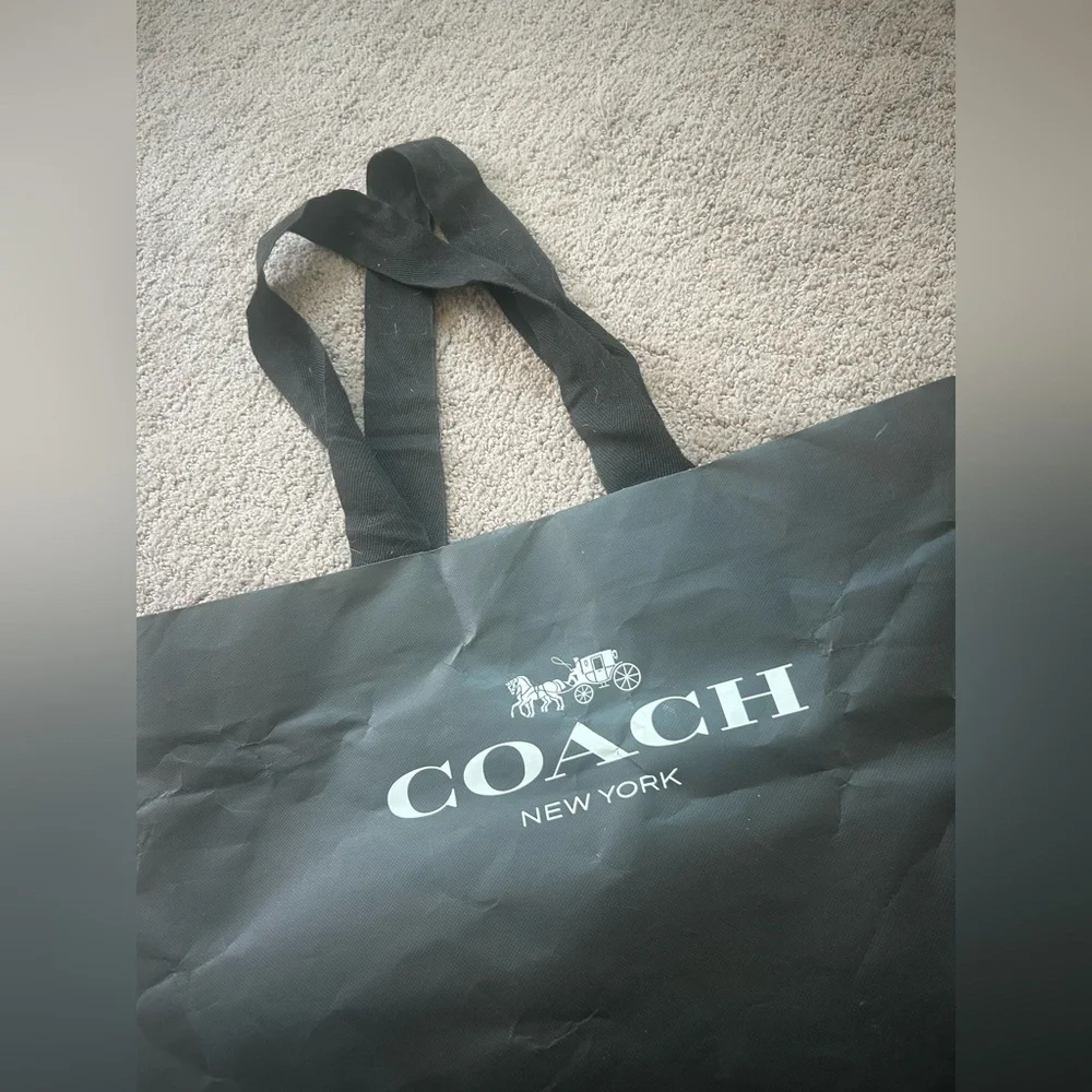 Coach Black Shopping Bag